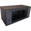 Шкаф настенный Hypernet 4U 19" 600x450 (WMNC-4U-FLAT-BLACK) - Image 1