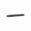 Силовой блок 19" 1U 8xSchuko, вимикач, С14 Kingda (KD-PDU-GM-1U-P8-C14) - Image 1