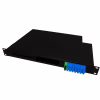 Патч-панель оптична 1U-24 з касетою Crosver (FOB 19/1-332/32-1-24 (black)) - Image 1