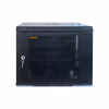 Шафа настінна GEAR 9U 19'' 600x600x500 мм, + полка 19", black (GWMSN-9U-600-600) - Image 1