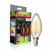 Лампочка Eurolamp LED CL 6W 620 Lm E14 4000K deco 2шт (MLP-LED-CL-06144(Amber)) - Image 1