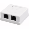 Комп'ютерна розетка RJ45x2 UTP cat.5e Kingda (KD-WP6035-C5e) - Image 1