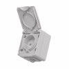 Розетка Videx BINERA IP65 зовнішня 1ая сіра (VF-BNW21-G) - Image 1