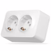 Розетка Videx BINERA IP20 наружная 2ая с заземлением белая (VF-BNS22G-W) - Image 1
