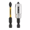 Набор бит DeWALT IMPACT TORSION, ударных, Ph2, L=50 мм, 2 шт.+магнитный держатель (DT70536T) - Image 1