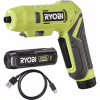 Викрутка акумуляторна Ryobi RSDP4-120G 4В, USB, Lithium, 1х2Ah, 5Нм, 200об/хв, поворотна ручка (5133005958) - Image 1
