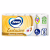 Туалетний папір Zewa Exclusive Мигдальне молочко 4 шари 8 рулонів (7322540837933) - Image 1