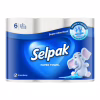 Бумажные полотенца Selpak 3 слоя 80 отрывов 6 рулонов (8690530015043) - Image 1