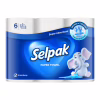 Бумажные полотенца Selpak 3 слоя 80 отрывов 6 рулонов (8690530015043) - Image 1