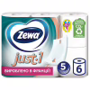 Туалетная бумага Zewa Just 1 5 слоев 6 рулонов (7322541189314) - Image 1