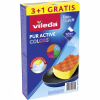 Губки кухонні Vileda Pur Active Colors для тефлону 4 шт. (4023103208049) - Image 1