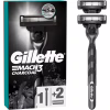 Бритва Gillette Mach3 Charcoal Древесный уголь С 2 сменными картриджами (8700216074308) - Image 1