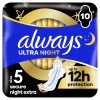 Гигиенические прокладки Always Ultra Secure Night Extra Размер 5 10 шт. (8006540093849) - Image 1