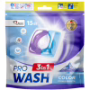 Капсулы для стирки Pro Wash Color Горная свежесть 15 шт. (4823128002284) - Image 1