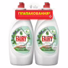 Средство для ручного мытья посуды Fairy Sensitive Чайное дерево и Мята 2 х 900 мл (8700216759649/8006530210850) - Image 1