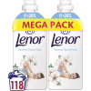 Кондиціонер для білизни Lenor Для чутливої шкіри Свіжість бавовни 2 х 1.239 л (8700216880824) - Image 1