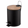 Контейнер для сміття Ardesto Minimalism З педаллю Чорний 3 л (ARHB3601BB) - Image 1