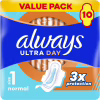 Гигиенические прокладки Always Ultra Day Normal (Размер 1) 10 шт. (8700216861120) - Image 1