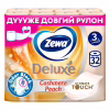 Туалетний папір Zewa Deluxe Персик 3 шари 32 рулони (7322542544631) - Image 1