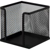 Подставка-куб для писем и бумаг Buromax 10х10х10 см, wire mesh, black (BM.6215-01) - Image 1