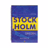 Блокнот Axent на спирали твердая обкл., А5, 96л. Stockholm (8032-08-A) - Image 1
