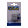 Точилка Buromax CUBE RUBBER TOUCH пластиковий корпус контейнер (BM.4757-1) - Image 1