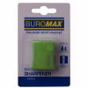 Точилка Buromax ALFA, RUBBER TOUCH з контейнером 2 отвори (BM.4778-1) - Image 1