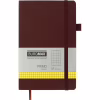 Книга записна Buromax Primo 125x195 мм 96 аркушів в клітинку обкладинка зі штучної шкіри Коричнева (BM.291161-25) - Image 1