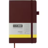 Книга записна Buromax Primo 125x195 мм 96 аркушів в клітинку обкладинка зі штучної шкіри Коричнева (BM.291161-25) - Image 1