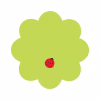 Папір для нотаток Axent з клейким шаром Flower 70х70мм, 50 аркушів (2444-05-A) - Image 1