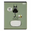 Тетрадь ZiBi CRAZY CAT 48 листов, клетка оливковый (ZB.1703-36) - Image 1