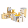 Игровой набор Viga Toys Деревянная мебель для кукол PolarB Кухня и столовая (44038) - Image 1