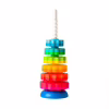Развивающая игрушка Fat Brain Toys Пирамидка винтовая тактильная SpinAgain (F110ML) - Image 1