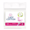 Ватные палочки Lady Cotton в полиэтиленовом пакете 100 шт. (4820048487351) - Image 1