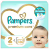 Підгузки Pampers Premium Care Розмір 2 (4-8 кг) 136 шт (8006540855812) - Image 1
