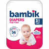 Підгузки Bambik Medium MIDI Розмір 3 (4-9 кг) 36 шт (4823071652284) - Image 1