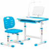 Парта зі стільцем Evo-kids (стіл+стілець+полиця+лампа) Blue (Evo-17 BL Ergo) - Image 1