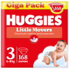 Підгузки Huggies Little Movers 3 (4-9 кг) M-pack, 168 шт (5029053577852) - Image 1