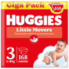 Подгузники Huggies Little Movers 3 (4-9 кг) M-pack, 168 шт (5029053577852) - Image 1