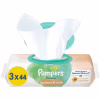 Дитячі вологі серветки Pampers Harmonie Protect&Care з календулою 3 пачки х 44 шт (8700216250672) - Image 1