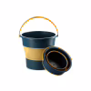 Ведро складное СИЛА силіконове 4,6 л orange-black (961001) - Image 1