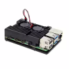 Додаткове обладнання для Мікро ПК Raspberry Pi радіатор для 4B алюмінієвий з 2 кулерами (RA503) - Image 1