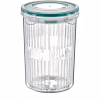 Пищевой контейнер Irak Plastik Fresh круглий 1,5 л з друшляком прозорий (5376) - Image 1