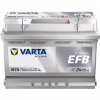 Акумулятор автомобільний Varta BlueDynamicEFB70AhЕв(-/+)(760EN) N70 (570500076) - Image 1