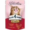 Влажный корм для кошек Club 4 Paws Selection Плюс Полоски с курицей в соусе 85 г (4820215368094) - Image 1