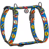 Шлей для собак WAUDOG Nylon с QR паспортом анатомическая H-образная "ВАУ" S (5606) - Image 1