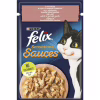 Вологий корм для кішок Purina Felix Sensations Sauces з лососем у соусі зі смаком креветок 85 г (7613039836026) - Image 1
