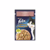 Вологий корм для кішок Purina Felix Sensations Sauces з лососем у соусі зі смаком креветок 85 г (7613039836026) - Image 1