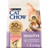 Сухой корм для кошек Purina Cat Chow Sensitive с лососем 1.5 кг (7613035394131) - Image 1