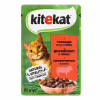 Вологий корм для кішок Kitekat з яловичиною в соусі 85 г (5900951307379) - Image 1